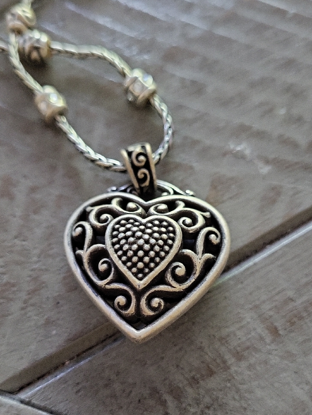 Brighton Reno Heart Silver-Plated Necklace - Picture 4 of 7